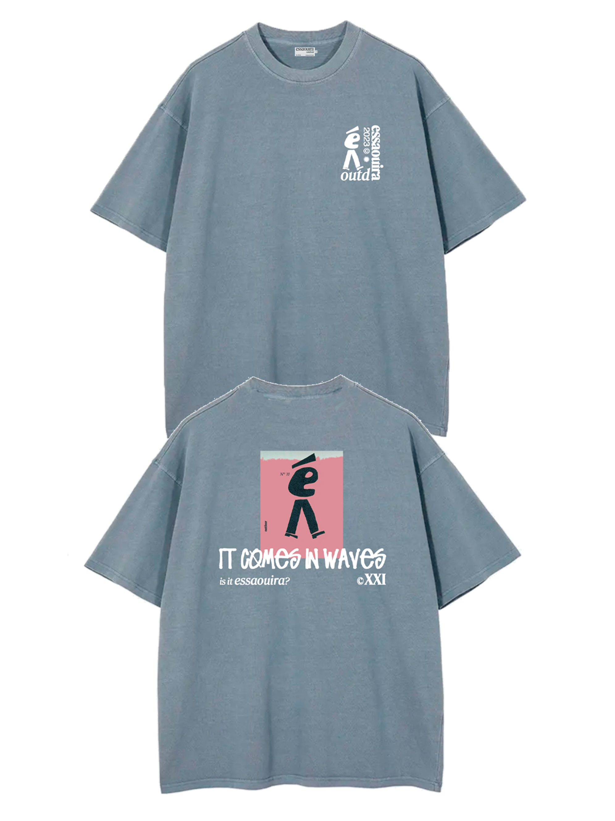 WALKING É BLUE T-SHIRT